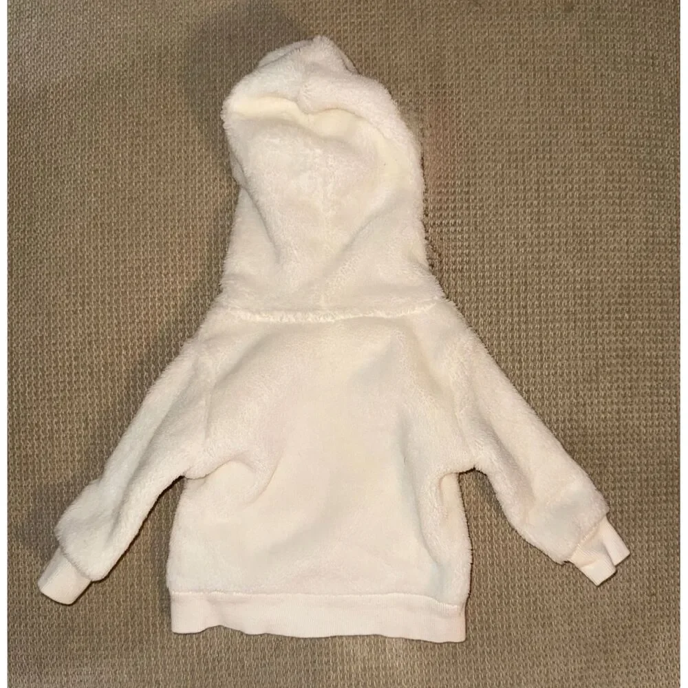 Carter's Baby Bear Hoodie Sweatshirt Cream 3M Cute Hooded Pullover Top